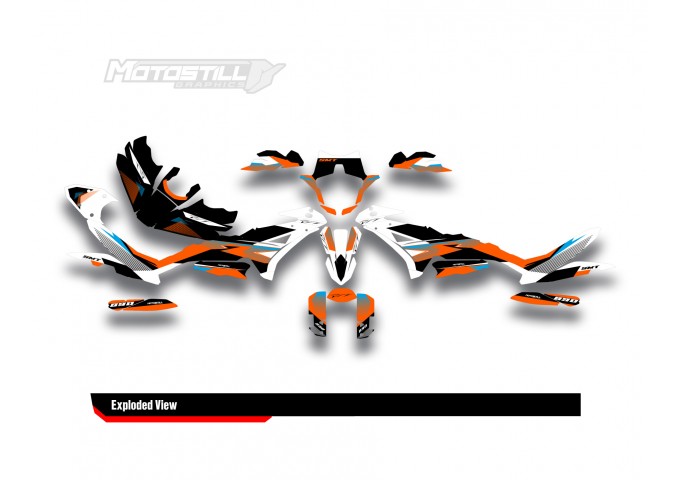 KTM 890 SMT 2023-2024 GRAPHIC STICKER SET / DECAL KIT