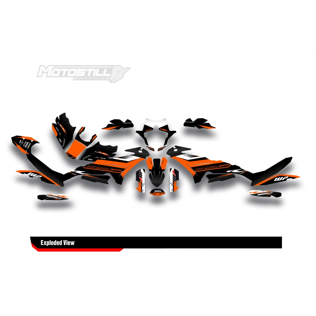 KTM 890 SMT 2023-2024 GRAPHIC STICKER SET / DECAL KIT