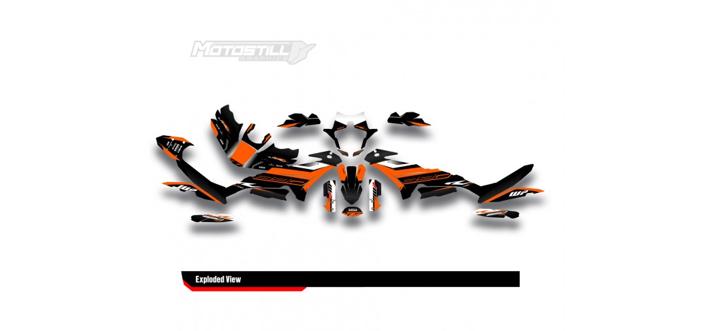 KTM 890 SMT 2023-2024 GRAPHIC STICKER SET / DECAL KIT