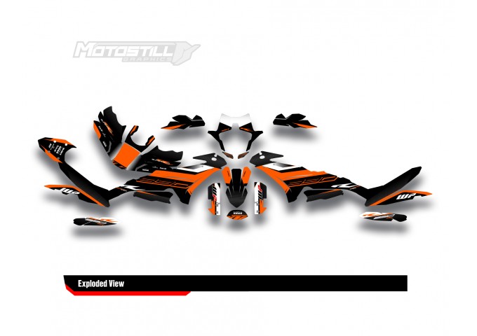 KTM 890 SMT 2023-2024 GRAPHIC STICKER SET / DECAL KIT