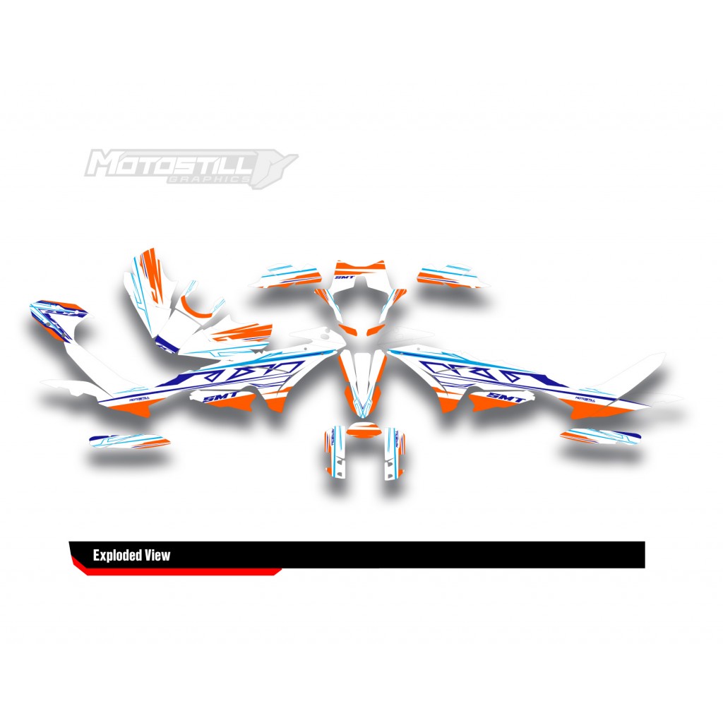 KTM 890 SMT 2023-2024 GRAPHIC STICKER SET / DECAL KIT