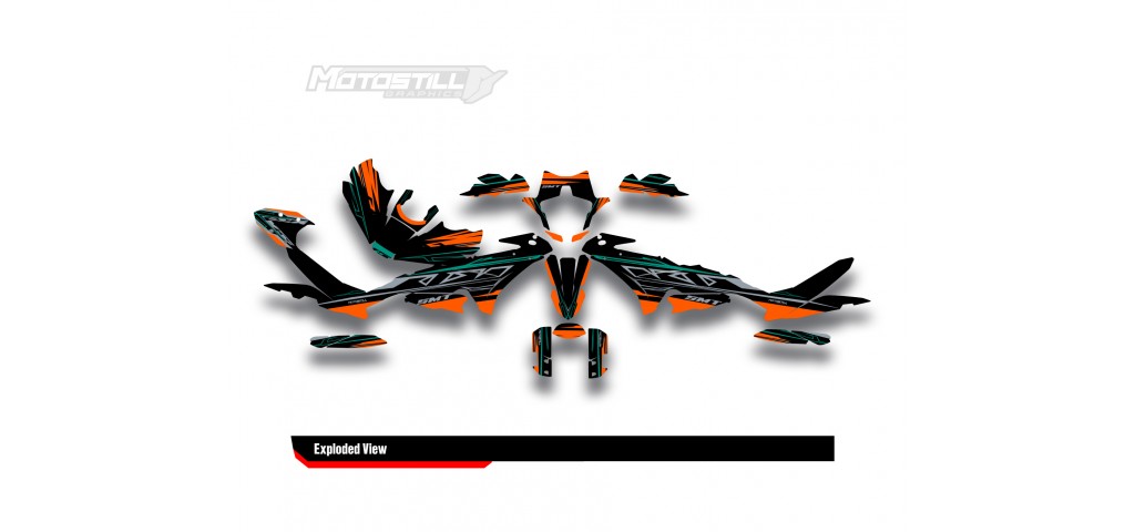 KTM 890 SMT 2023-2024 GRAPHIC STICKER SET / DECAL KIT