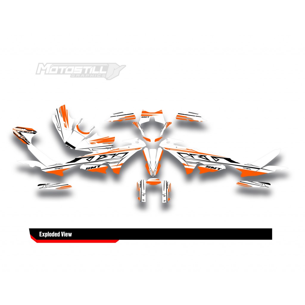KTM 890 SMT 2023-2024 GRAPHIC STICKER SET / DECAL KIT