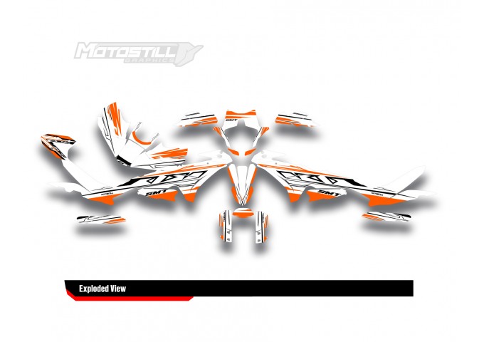 KTM 890 SMT 2023-2024 GRAPHIC STICKER SET / DECAL KIT