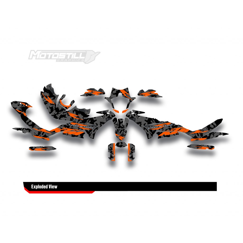 KTM 890 SMT 2023-2024 GRAPHIC STICKER SET / DECAL KIT
