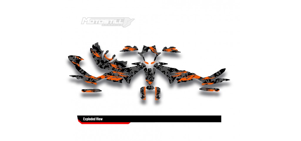 KTM 890 SMT 2023-2024 GRAPHIC STICKER SET / DECAL KIT