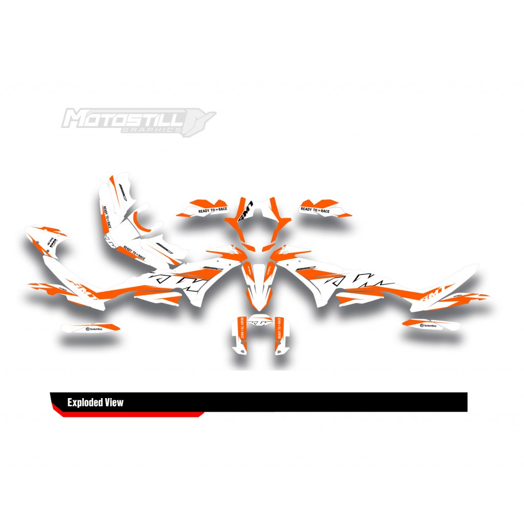 KTM 890 SMT 2023-2024 GRAPHIC STICKER SET / DECAL KIT