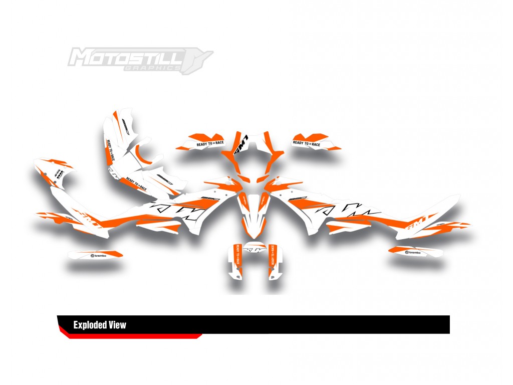 KTM 890 SMT 2023-2024 GRAPHIC STICKER SET / DECAL KIT