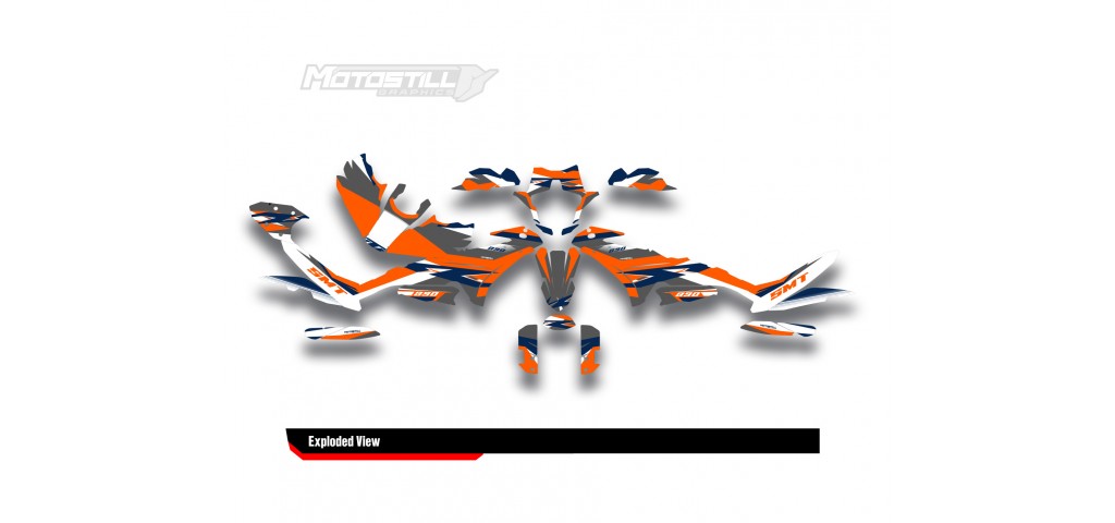KTM 890 SMT 2023-2024 GRAPHIC STICKER SET / DECAL KIT