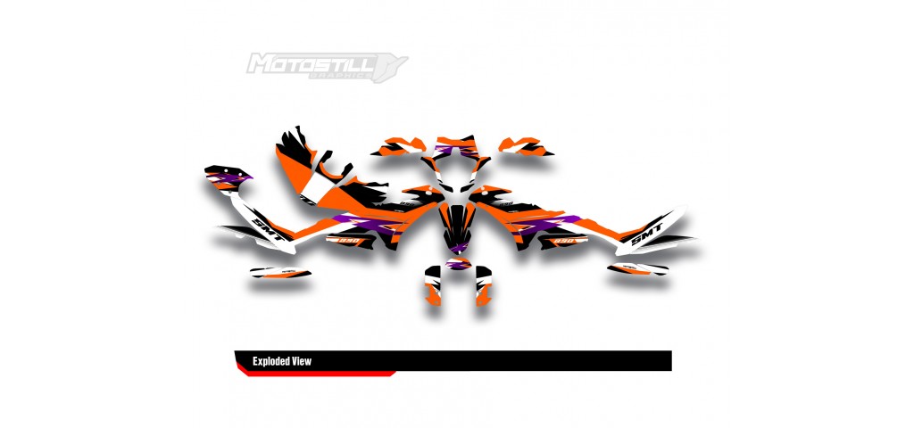 KTM 890 SMT 2023-2024 GRAPHIC STICKER SET / DECAL KIT