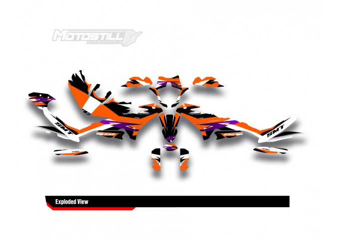 KTM 890 SMT 2023-2024 GRAPHIC STICKER SET / DECAL KIT