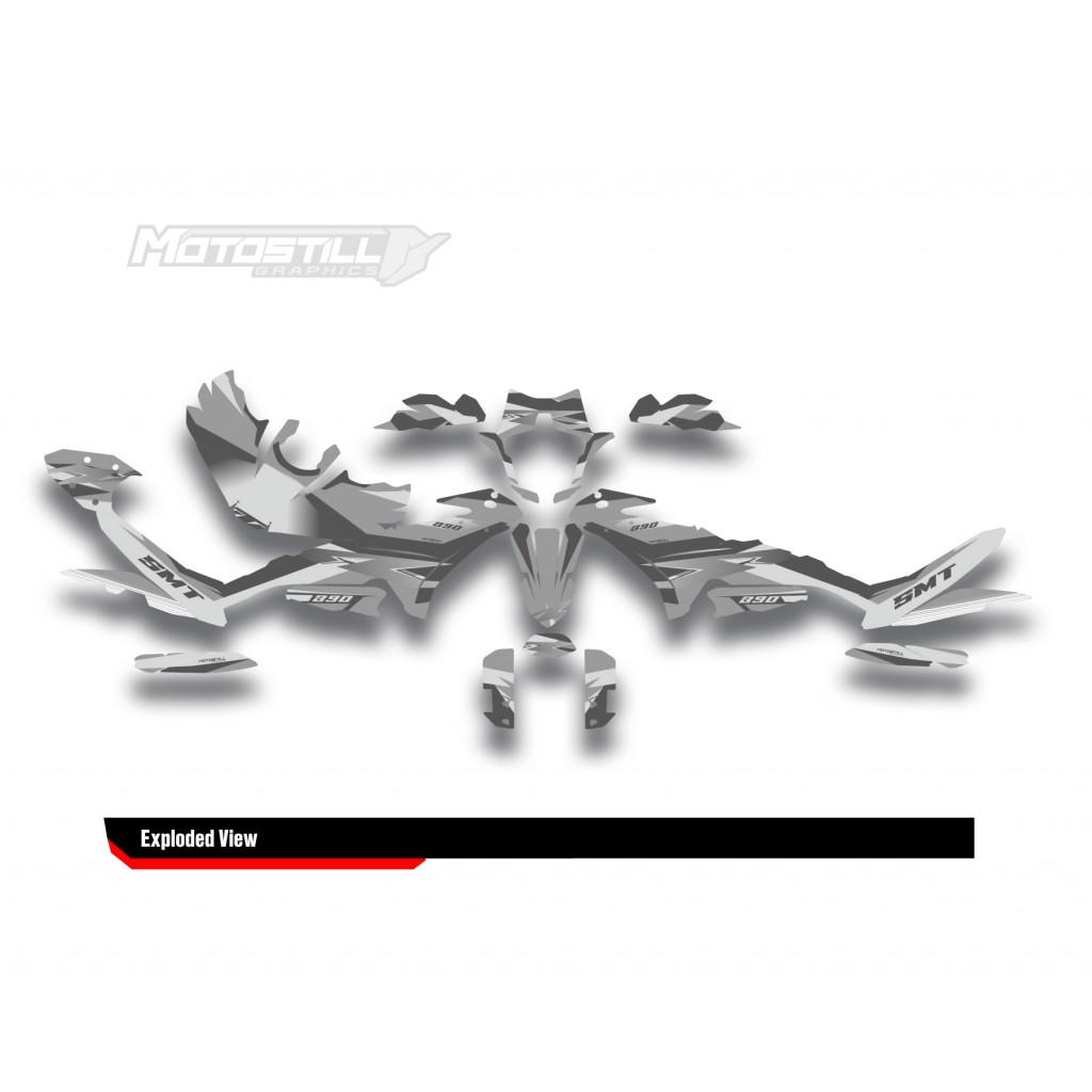 KTM 890 SMT 2023-2024 GRAPHIC STICKER SET / DECAL KIT