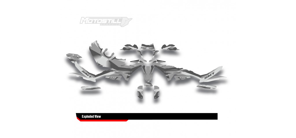 KTM 890 SMT 2023-2024 GRAPHIC STICKER SET / DECAL KIT