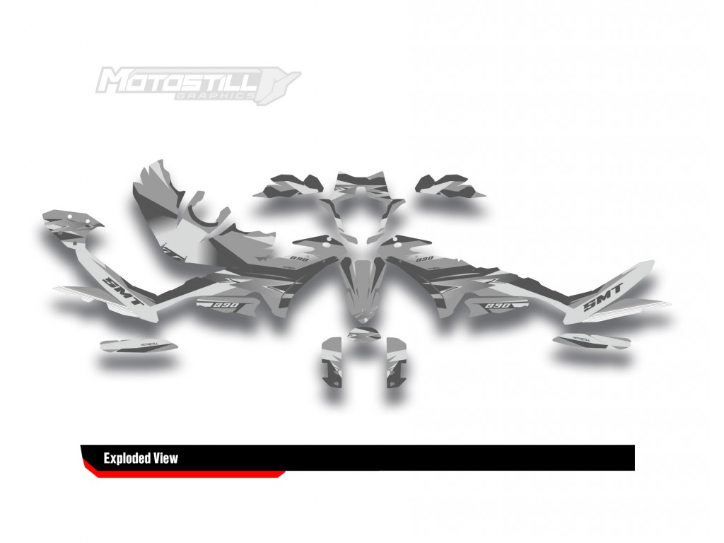 KTM 890 SMT 2023-2024 GRAPHIC STICKER SET / DECAL KIT