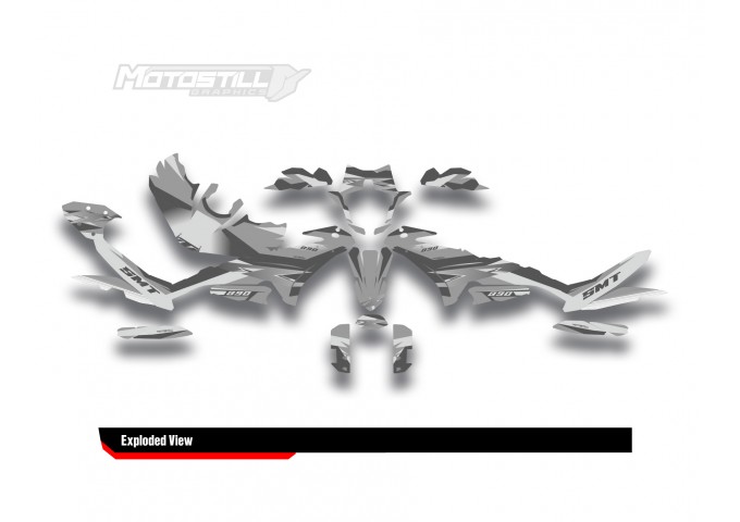 KTM 890 SMT 2023-2024 GRAPHIC STICKER SET / DECAL KIT