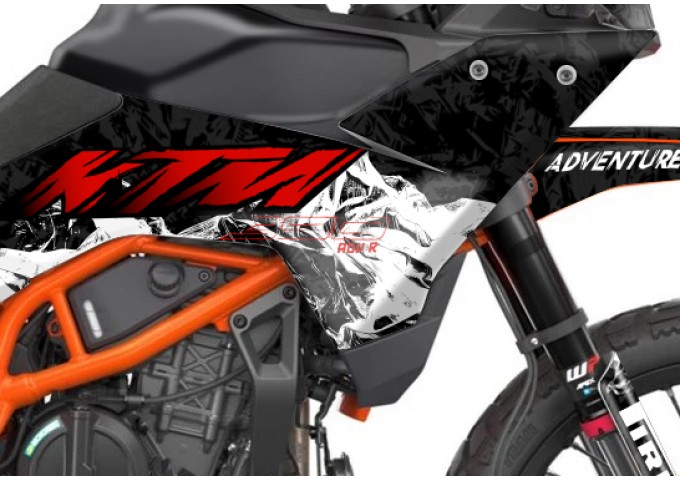 KTM 390 ADV R - X   GRAPHIC - STICKER SET - DECAL KIT 