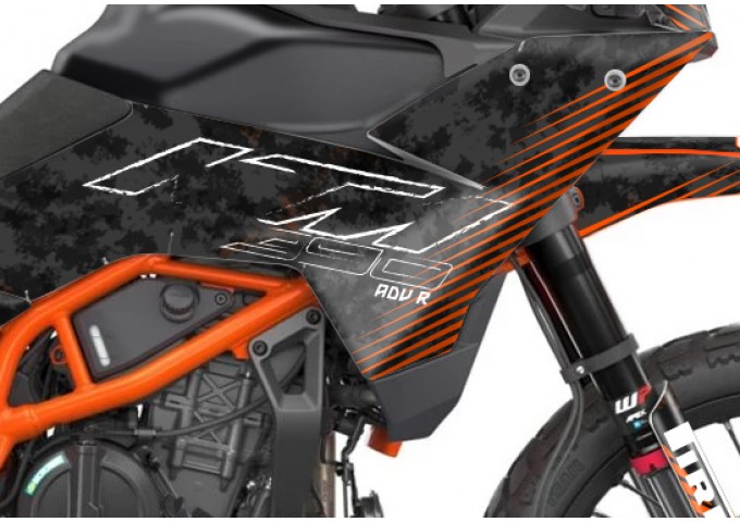 KTM 390 ADV R - X   GRAPHIC - STICKER SET - DECAL KIT 