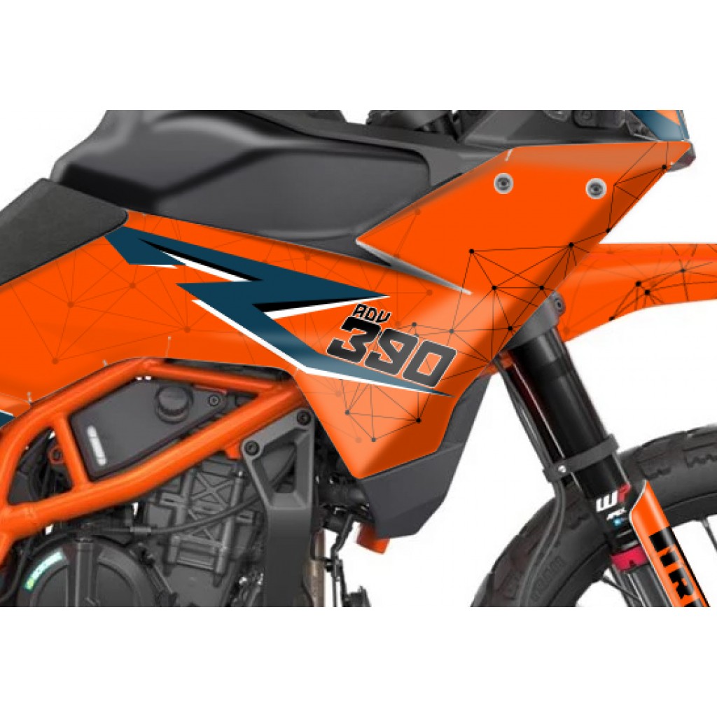 KTM 390 ADV R - X   GRAPHIC - STICKER SET - DECAL KIT 