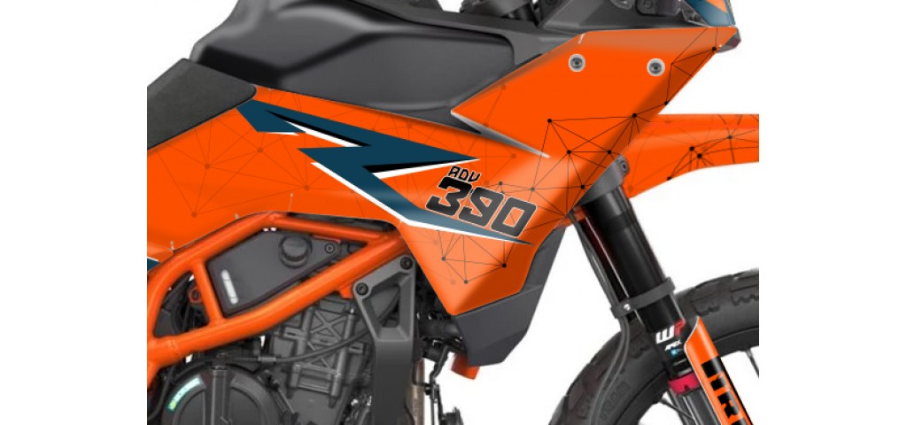 KTM 390 ADV R - X   GRAPHIC - STICKER SET - DECAL KIT 