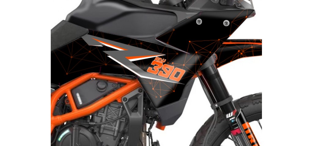 KTM 390 ADV R - X   GRAPHIC - STICKER SET - DECAL KIT 
