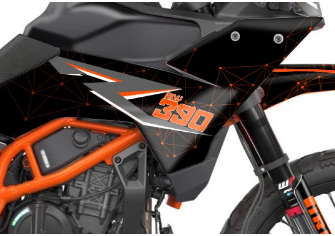 KTM 390 ADV R - X   GRAPHIC - STICKER SET - DECAL KIT 