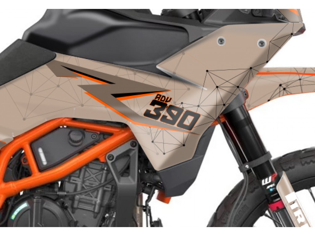 KTM 390 ADV R - X   GRAPHIC - STICKER SET - DECAL KIT 