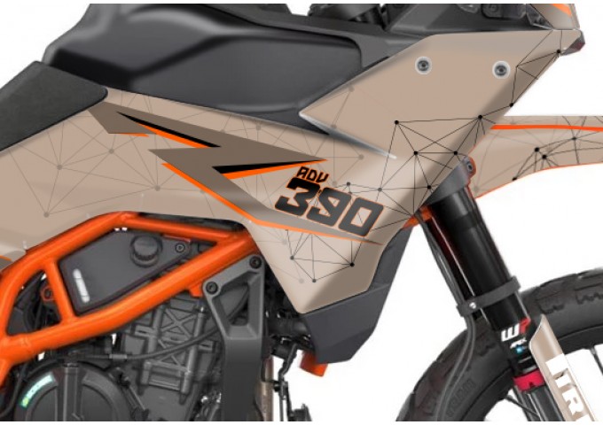 KTM 390 ADV R - X   GRAPHIC - STICKER SET - DECAL KIT 