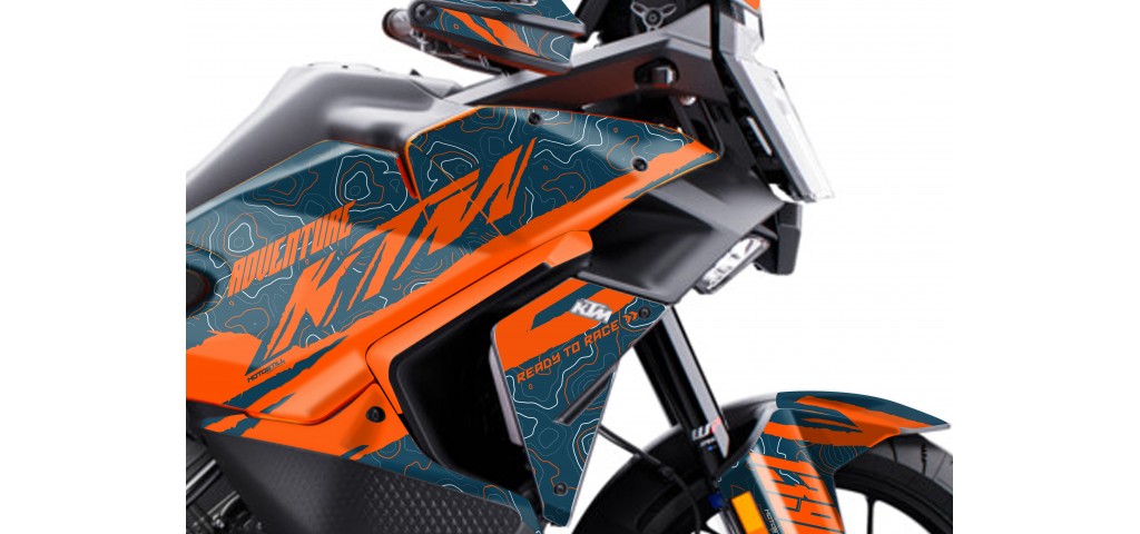 KTM 1390 ADVENTURE S-R GRAPHIC SET / DECAL KIT