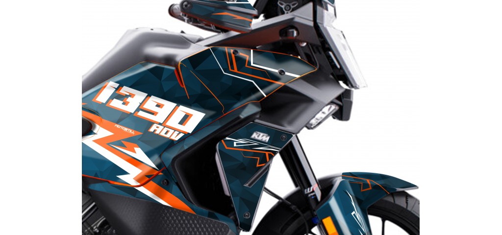 KTM 1390 ADVENTURE S-R GRAPHIC SET / DECAL KIT
