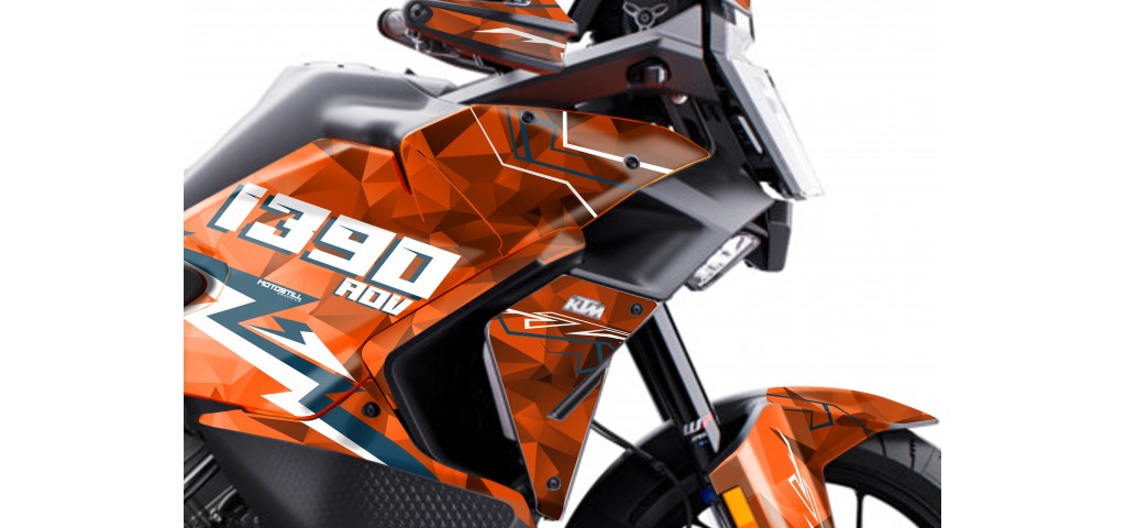 KTM 1390 ADVENTURE S-R GRAPHIC SET / DECAL KIT