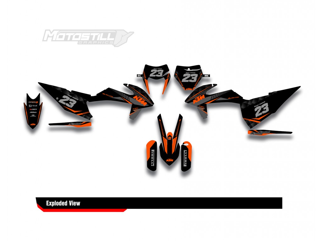 KTM EXC-XC-SX / 2009-2022 GRAPHIC STICKER SET DECAL KIT 