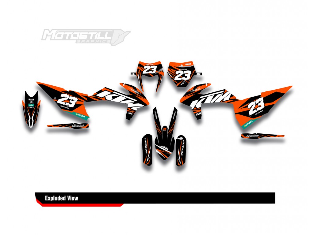 KTM EXC-XC-SX / 2009-2022 GRAPHIC STICKER SET DECAL KIT 