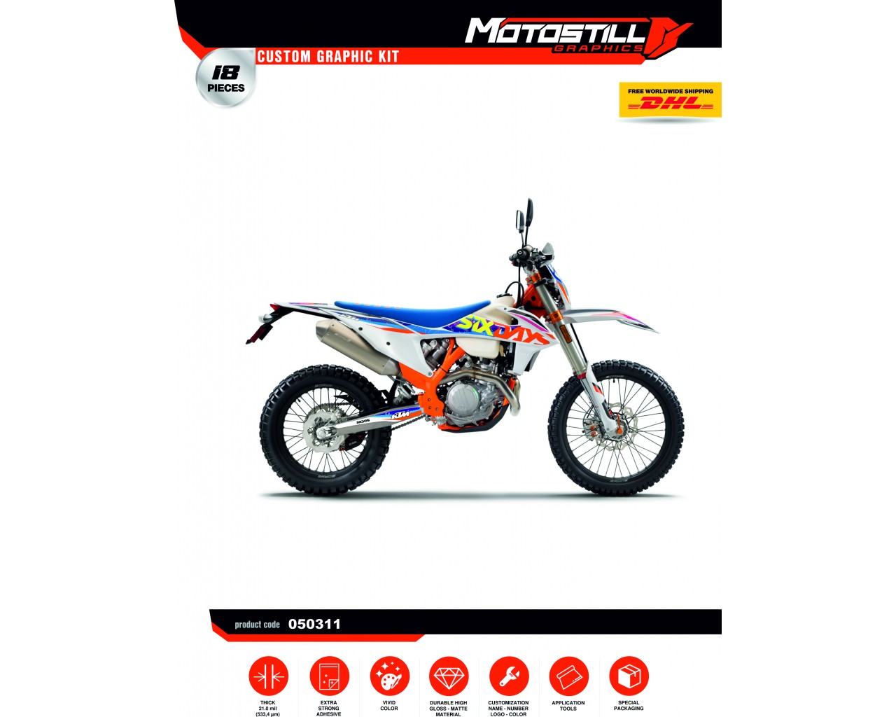 KTM  EXC / XC / SX / SM GRAPHIC STICKER KIT
