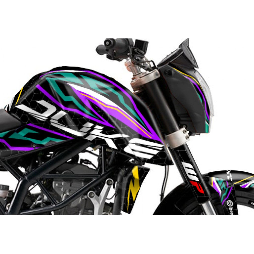 KTM DUKE 125 - 200 - 250 - 390 / 2011 - 2016 GRAPHIC SET - DECAL KIT 