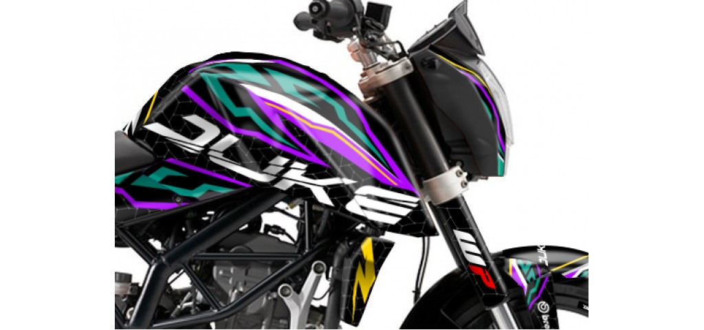 KTM DUKE 125 - 200 - 250 - 390 / 2011 - 2016 GRAPHIC SET - DECAL KIT 