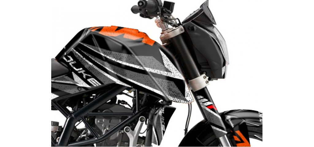 KTM DUKE 125 - 200 - 250 - 390 / 2011 - 2016 GRAPHIC SET - DECAL KIT 