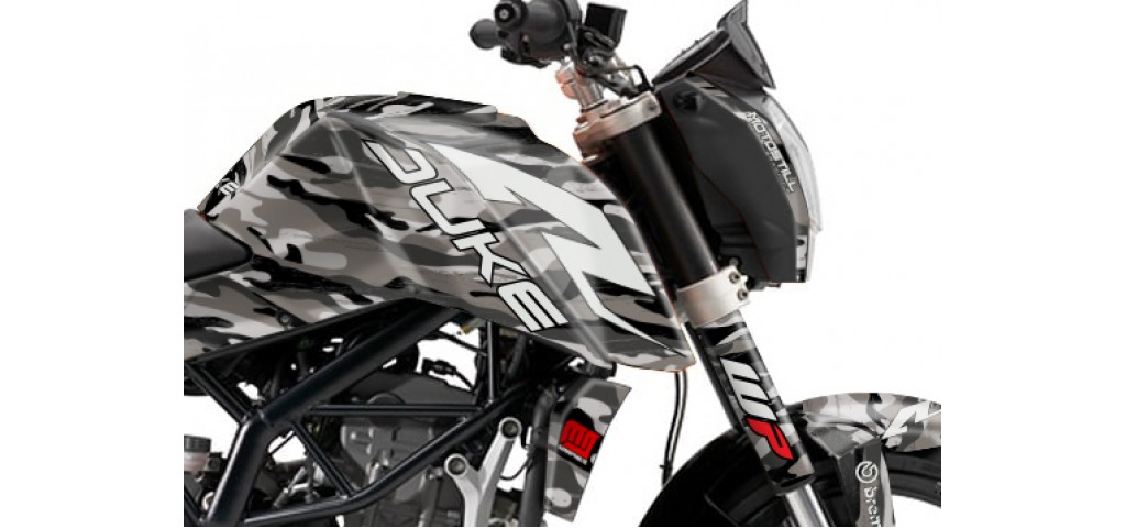 KTM DUKE 125 - 200 - 250 - 390 / 2011 - 2016 GRAPHIC SET - DECAL KIT 