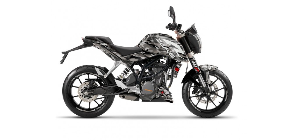 KTM DUKE 125 - 200 - 250 - 390 / 2011 - 2016 GRAPHIC STICKER SET - DECAL KIT 