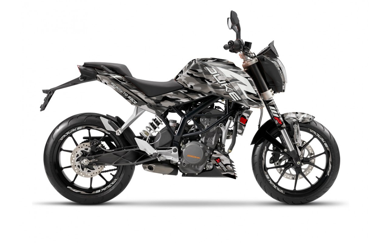 KTM DUKE 125 - 200 - 250 - 390 / 2011 - 2016 GRAPHIC STICKER SET - DECAL KIT 