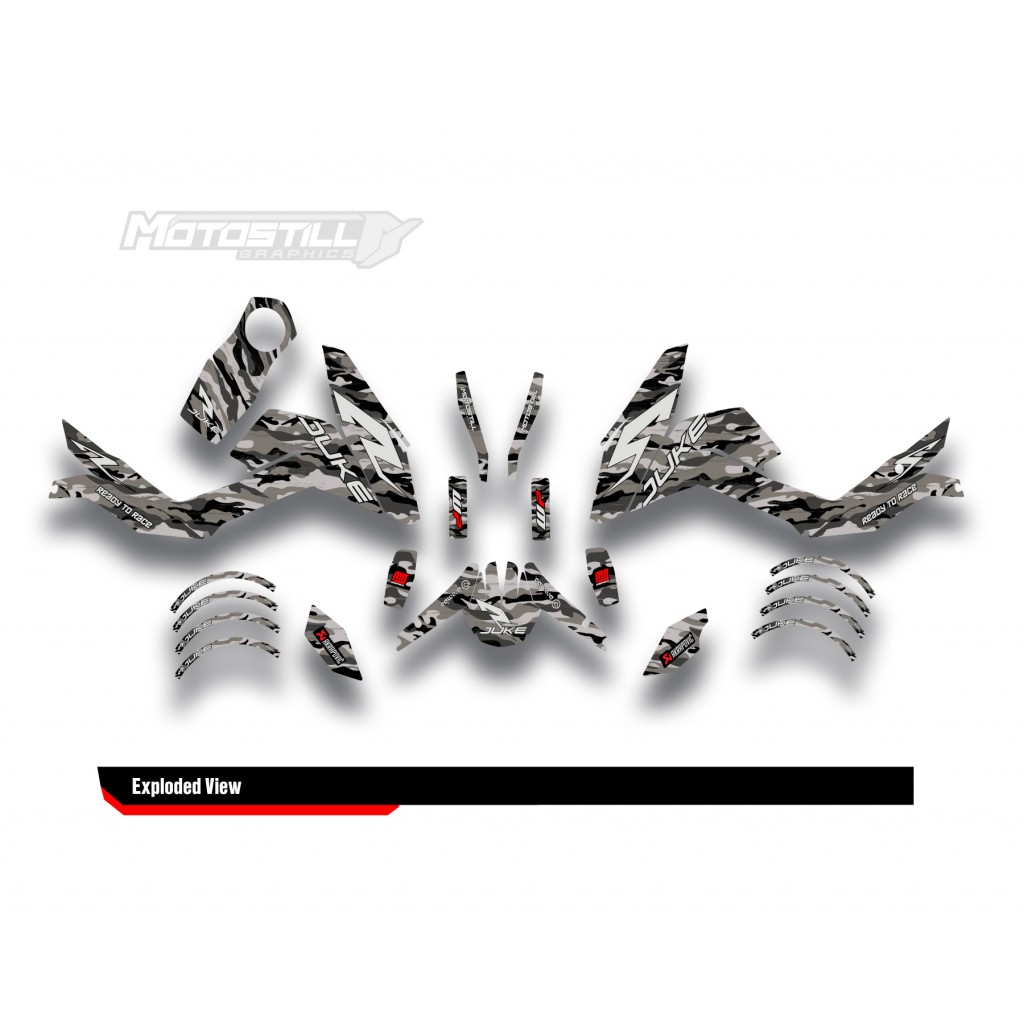 KTM DUKE 125 - 200 - 250 - 390 / 2011 - 2016 GRAPHIC STICKER SET - DECAL KIT 