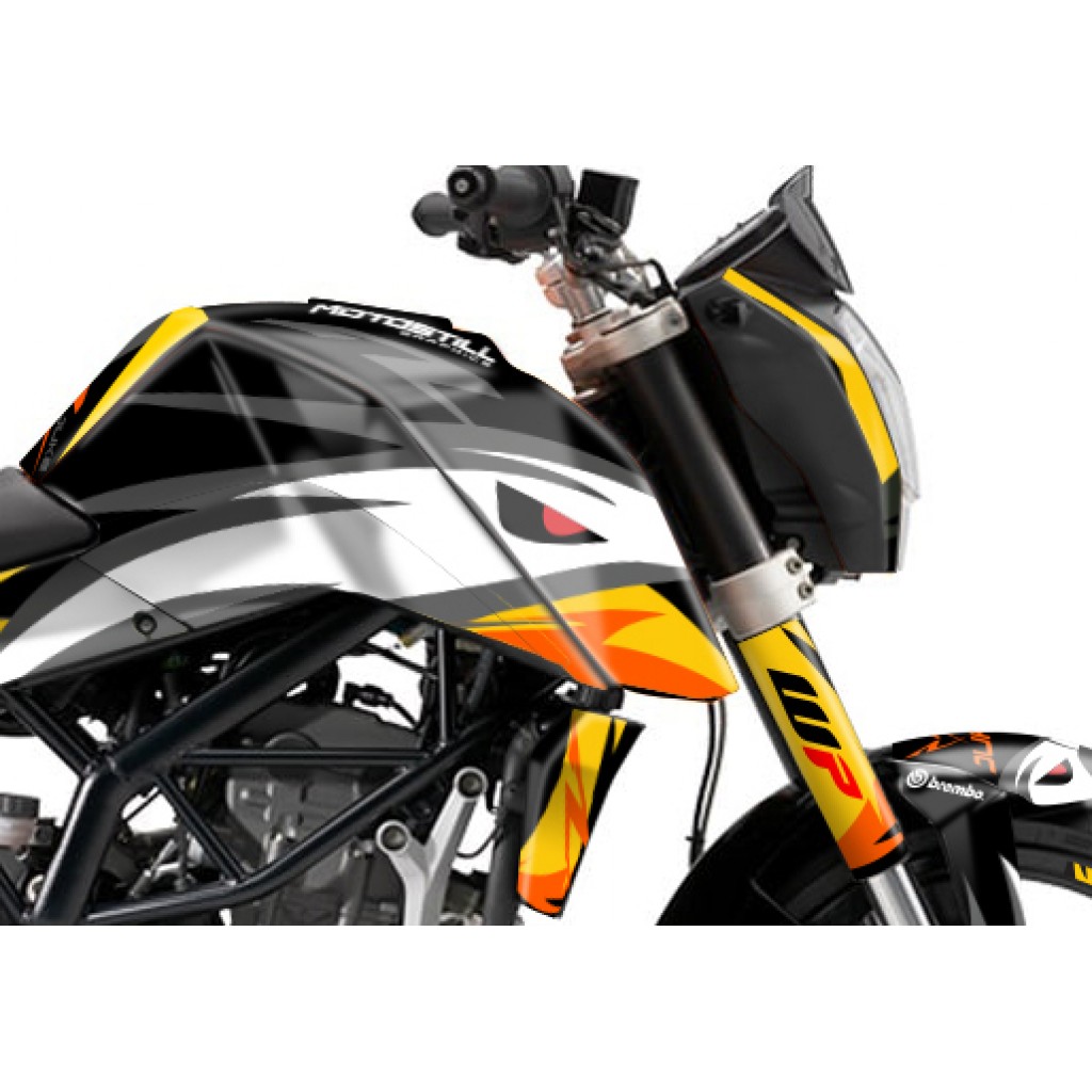 KTM DUKE 125 - 200 - 250 - 390 / 2011 - 2016 GRAPHIC SET - DECAL KIT 