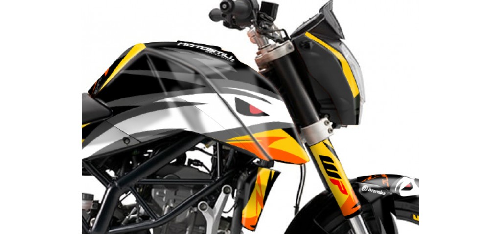 KTM DUKE 125 - 200 - 250 - 390 / 2011 - 2016 GRAPHIC SET - DECAL KIT 