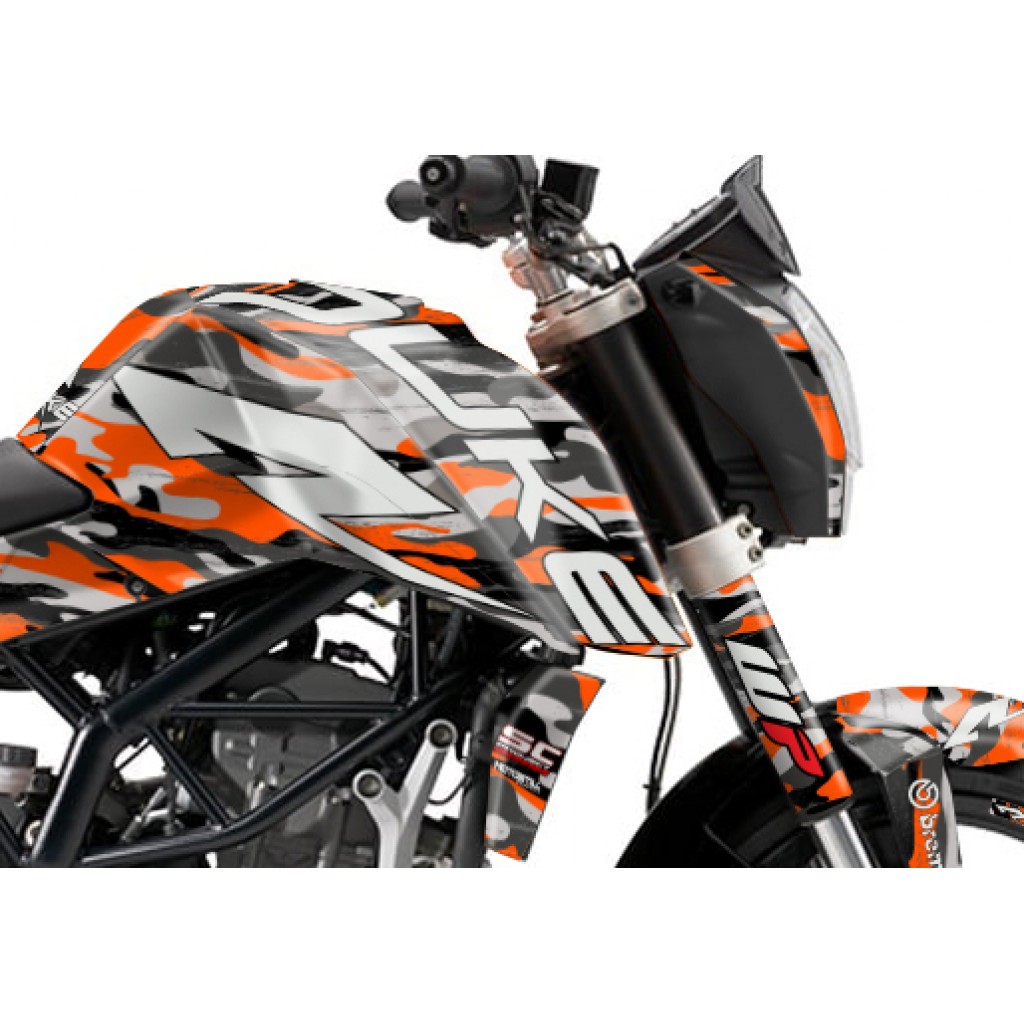 KTM DUKE 125 - 200 - 250 - 390 / 2011 - 2016 GRAPHIC SET - DECAL KIT 