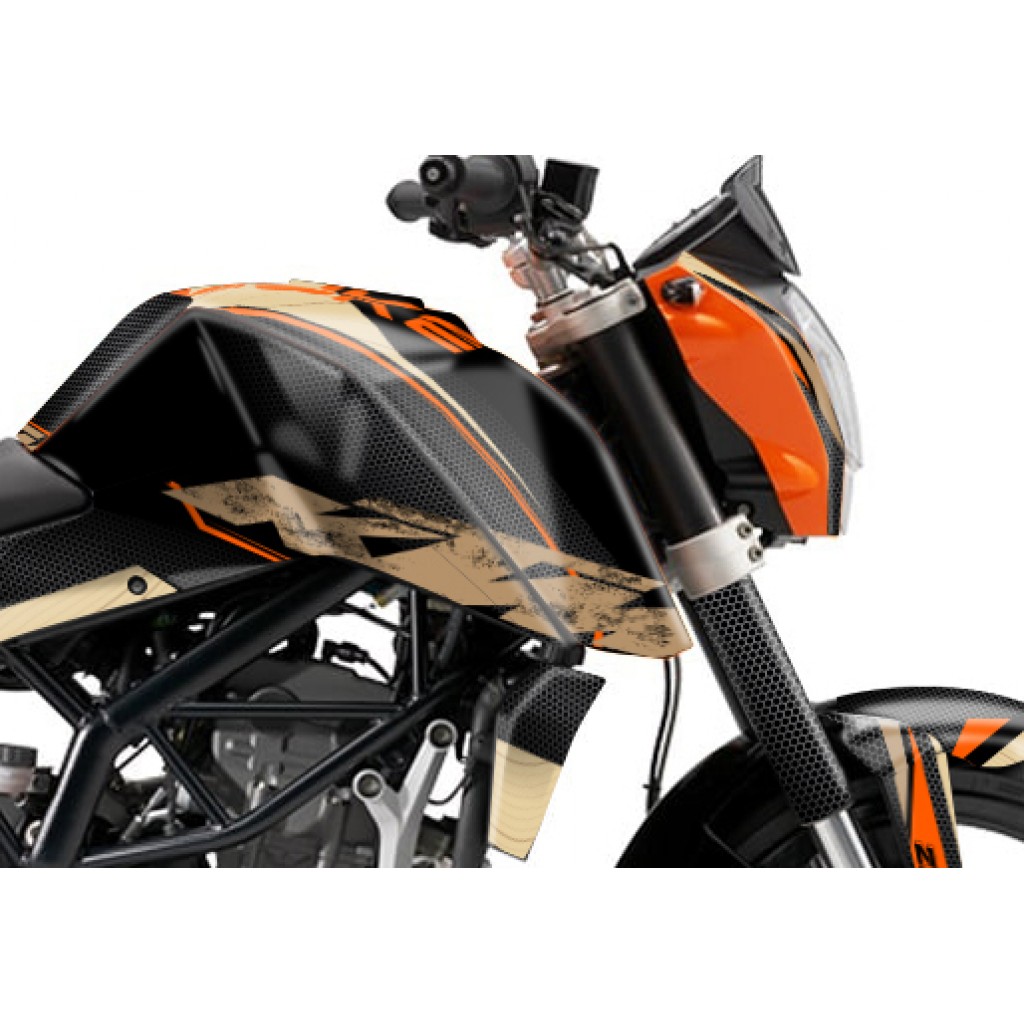 KTM DUKE 125 - 200 - 250 - 390 / 2011 - 2016 GRAPHIC SET - DECAL KIT 