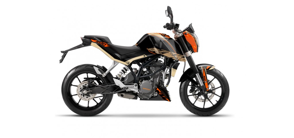 KTM DUKE 125 - 200 - 250 - 390 / 2011 - 2016 GRAPHIC SET - DECAL KIT 
