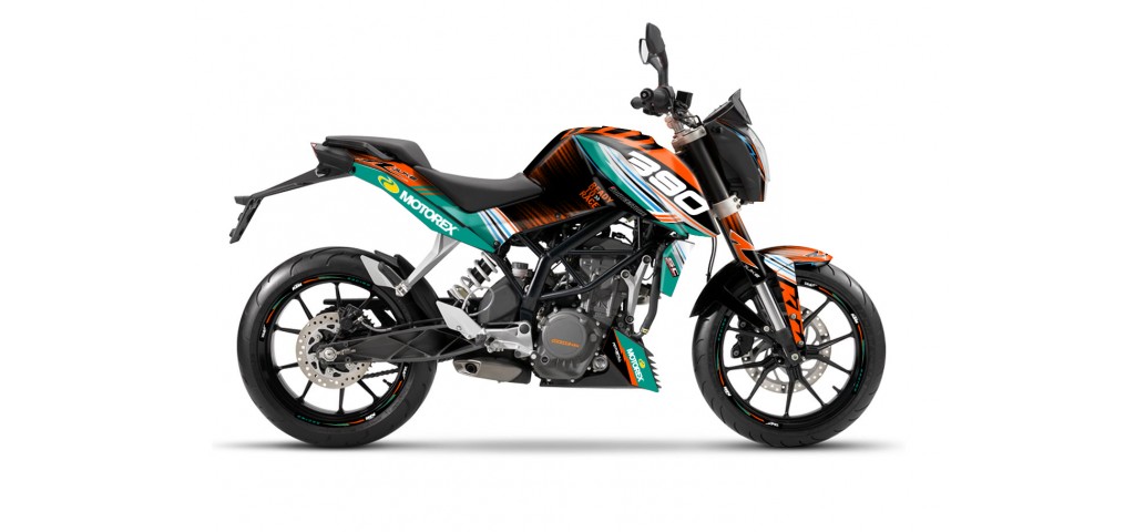 KTM DUKE 125 - 200 - 250 - 390 / 2011 - 2016 GRAPHIC STICKER SET - DECAL KIT 