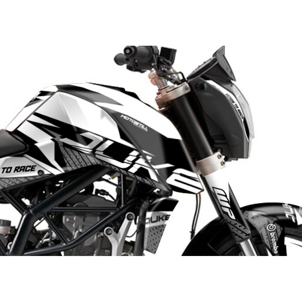 KTM DUKE 125 - 200 - 250 - 390 / 2011 - 2016 GRAPHIC SET - DECAL KIT 