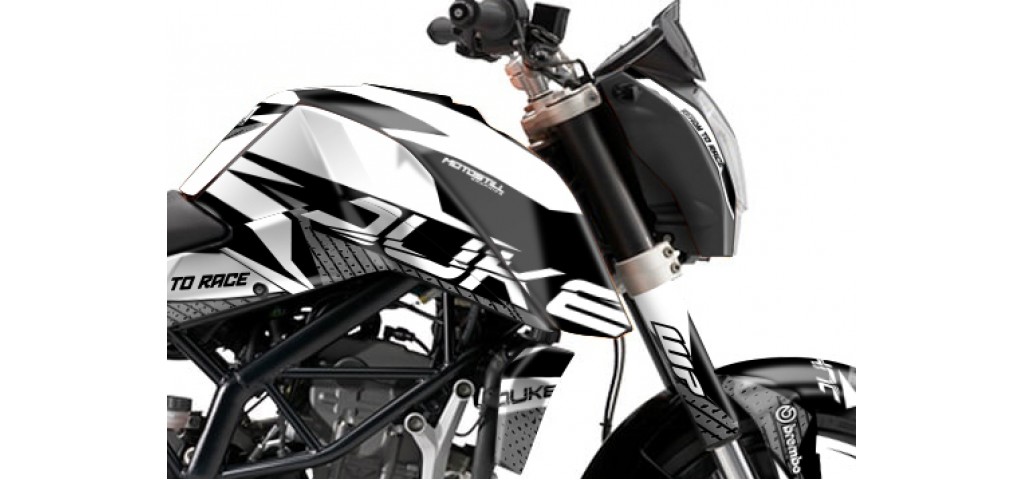 KTM DUKE 125 - 200 - 250 - 390 / 2011 - 2016 GRAPHIC SET - DECAL KIT 