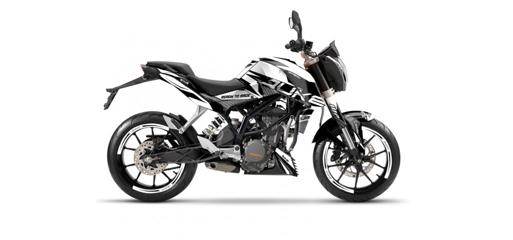 KTM DUKE 125 - 200 - 250 - 390 / 2011 - 2016 GRAPHIC STICKER SET - DECAL KIT 