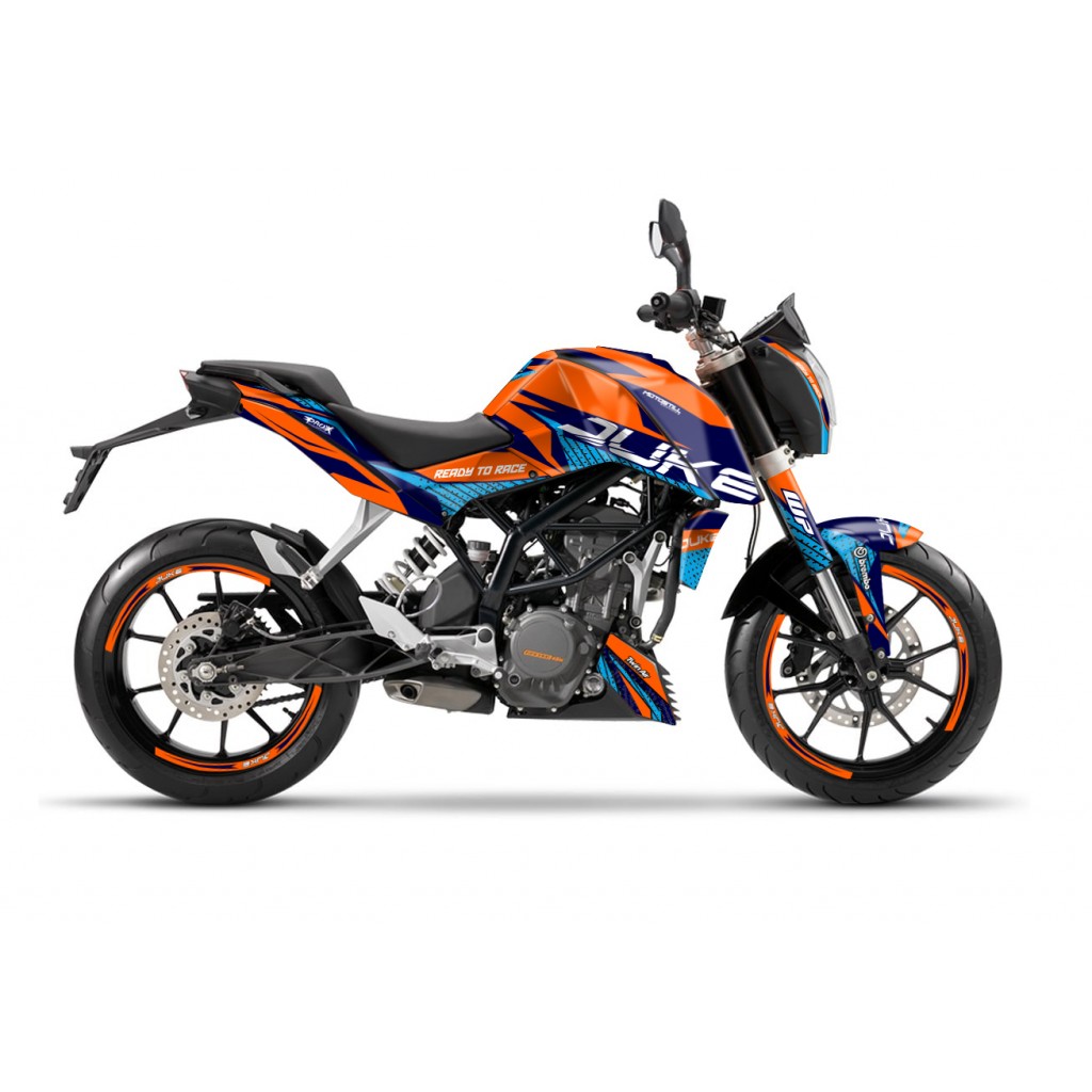 KTM DUKE 125 - 200 - 250 - 390 / 2011 - 2016 GRAPHIC STICKER SET - DECAL KIT 